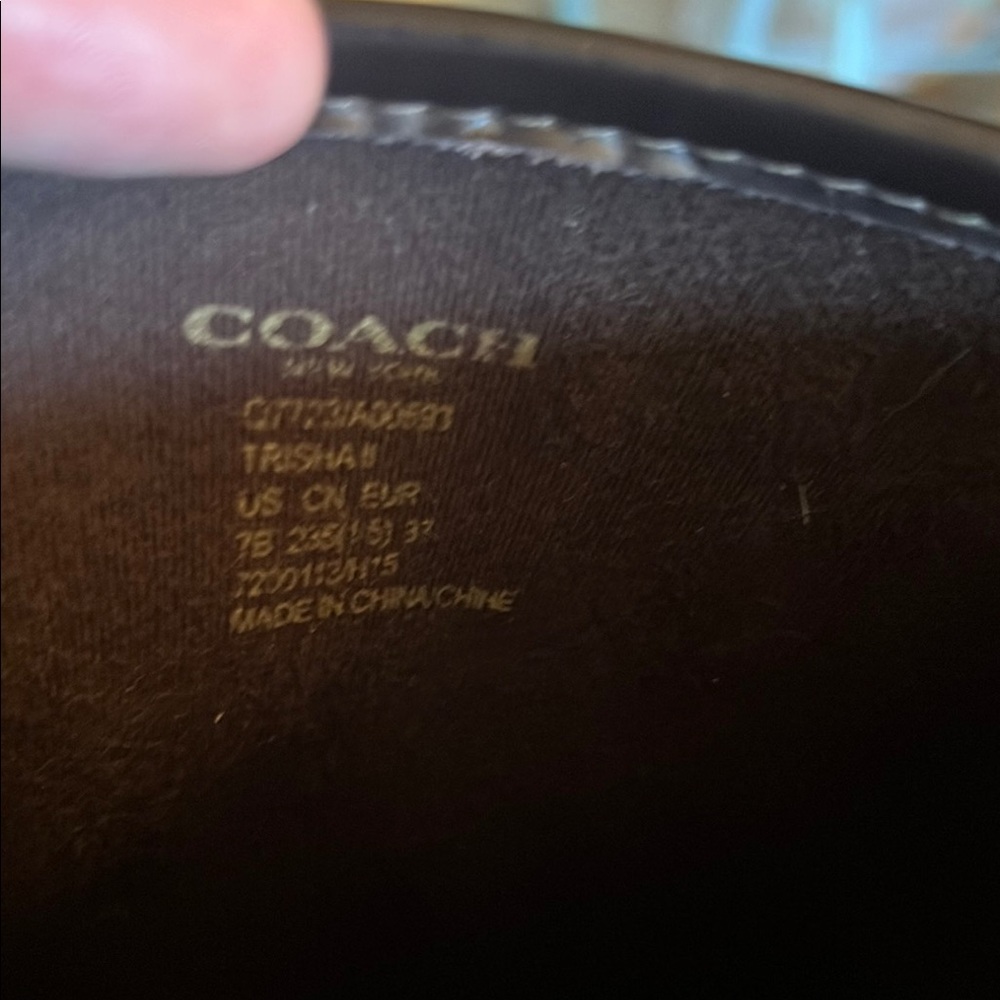 Coach, Brown Monogram Rain Boots, size 7-7.5 - Picture 5 of 5